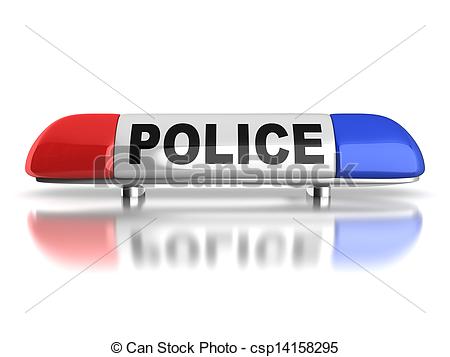 Stock Photographs Of Police Car Emergency Lights   Light Cop Law