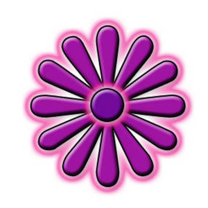   This Is A Free Clipart Picture Of A Pink And Purple Flower    