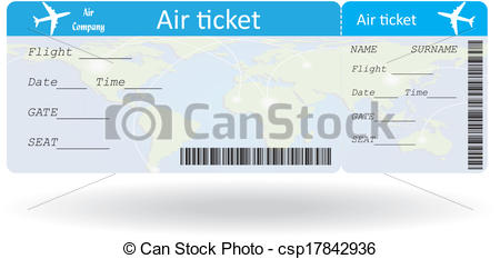 Ticket Isolated On White Vector Illustration Csp17842936   Search Clip