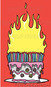 Birthday Cake On Fire Cake On Fire