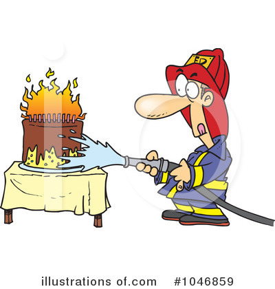 Birthday Cake On Fire Clipart Pin Fire Clipart Cake On