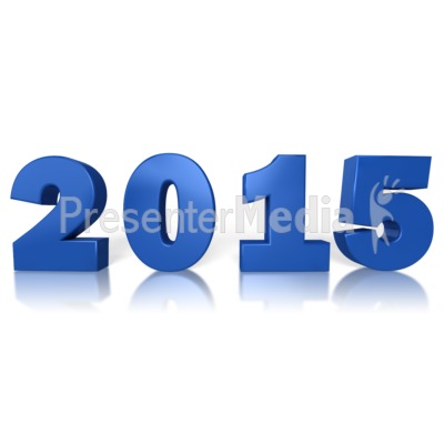 Blue 2015   Presentation Clipart   Great Clipart For Presentations    