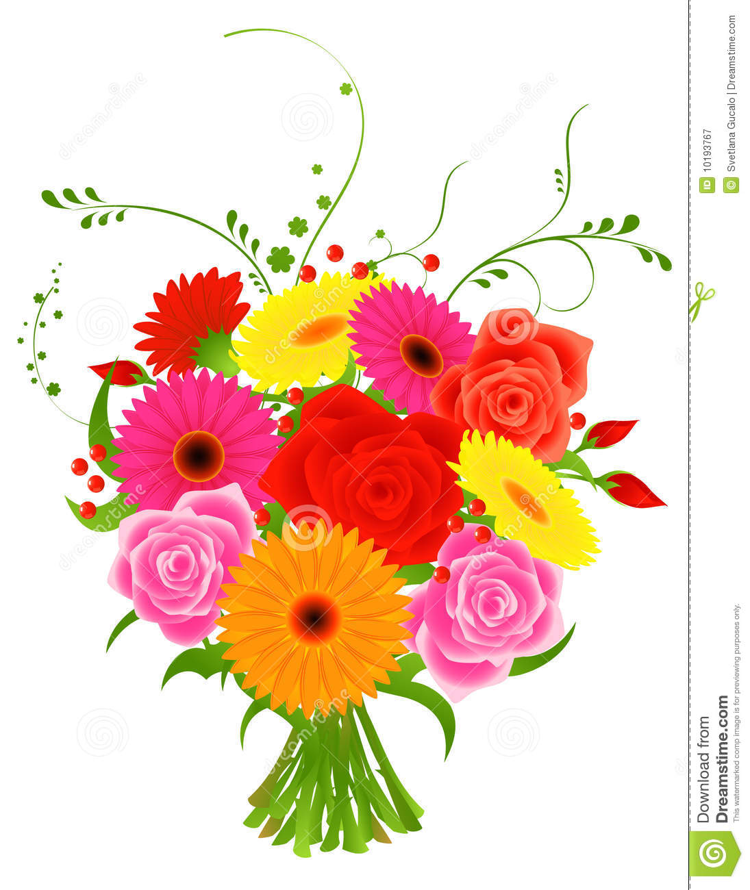 Bunch Of Flowers Royalty Free Stock Photography   Image  10193767