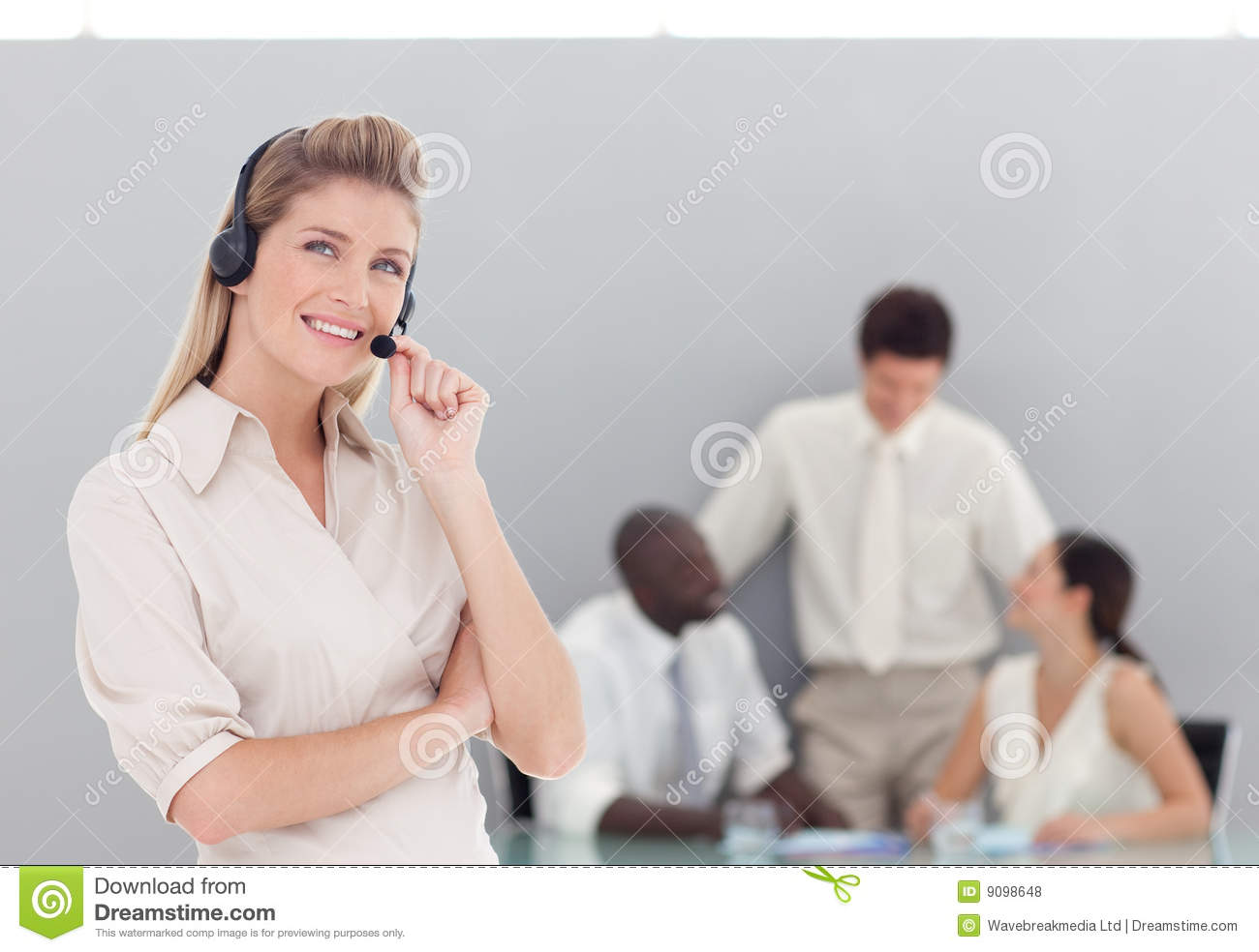 Business Lady On Phone Royalty Free Stock Photos   Image  9098648