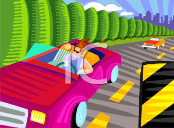 Car Driving On Highway Clipart   Free Clip Art Images