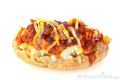 Chili Baked Potato Royalty Free Stock Photos   Image  17581488