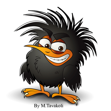 Crow Cartoon Crow Cartoon Character By