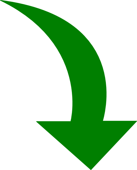 Curved Arrow Bright Green Clip Art At Clker Com   Vector Clip Art    