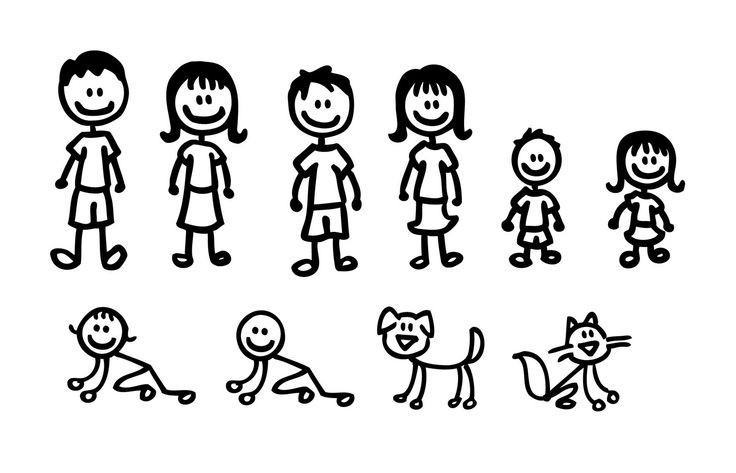 Dog Cat   Family Stick Art   Clip Art  Stick Figures   Pinterest