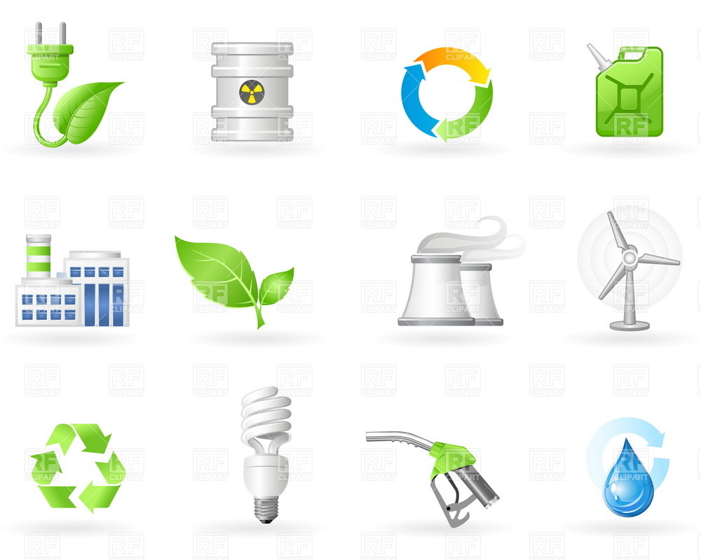     Energy Icon Set 4815 Technology Download Royalty Free Vector Clip