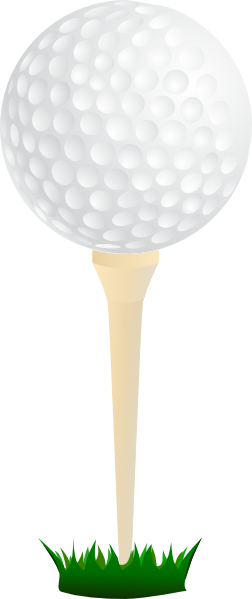 Golf Ball   Tee Clip Art At Clker Com   Vector Clip Art Online    
