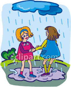 Playing In The Rain Clipart Playing In The Rain Clipart