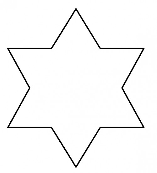 Pointed Star Colouring Pages