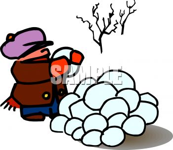 Snowball Cartoon Snowmen Boy Throwing Largest On Line Collection Of