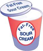 Sour Cream Illustrations And Clipart