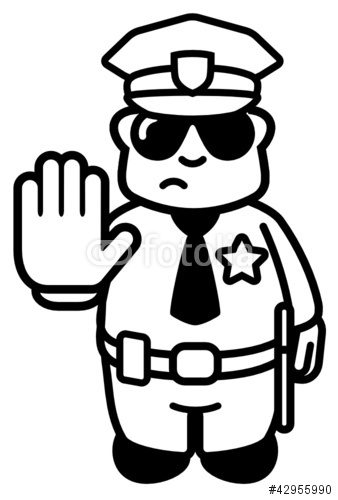 Stop Saying Policeman Clipart Stockfotos Und Lizenzfreie Vektoren    