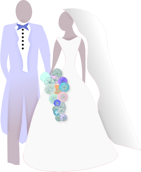 This Simple Bride And Groom Clip Art Is Ideal For Use On Your Wedding