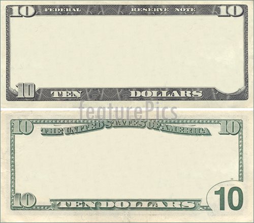 10 Dollar Bill Clip Art Illustration Of Clear 10