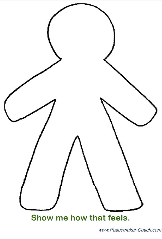 Child Body Outline Child To Draw The Feeling 
