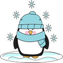 Clip Art Cute Winter Penguin Pic  14