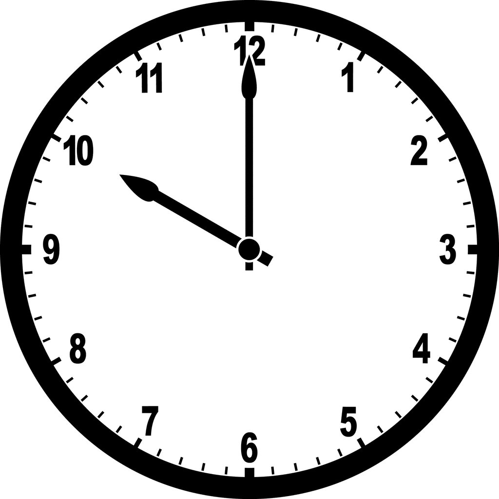 Clock 10 00   Clipart Etc