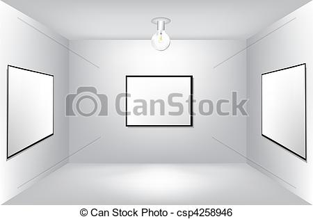 Empty House Clip Art Vector   Large Empty Room With