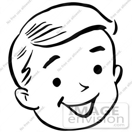 Happy Boy Clipart Black And White   Clipart Panda   Free Clipart    