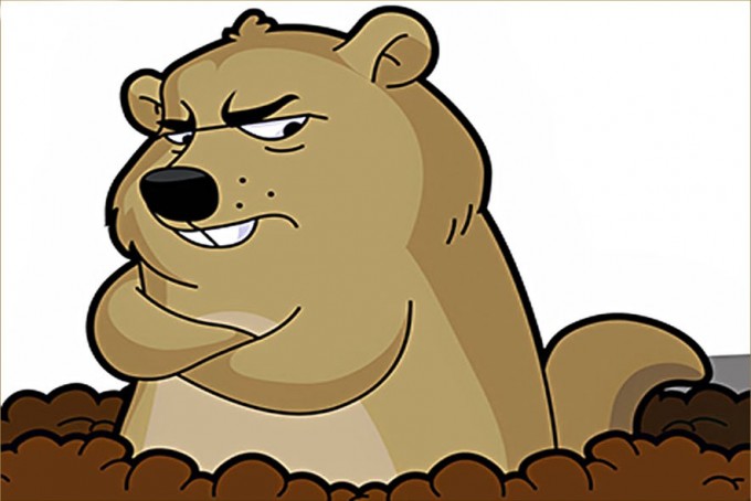 Happy Groundhog Day Cartoon Wishes Groundhog Angry Clipart Ecard Cards