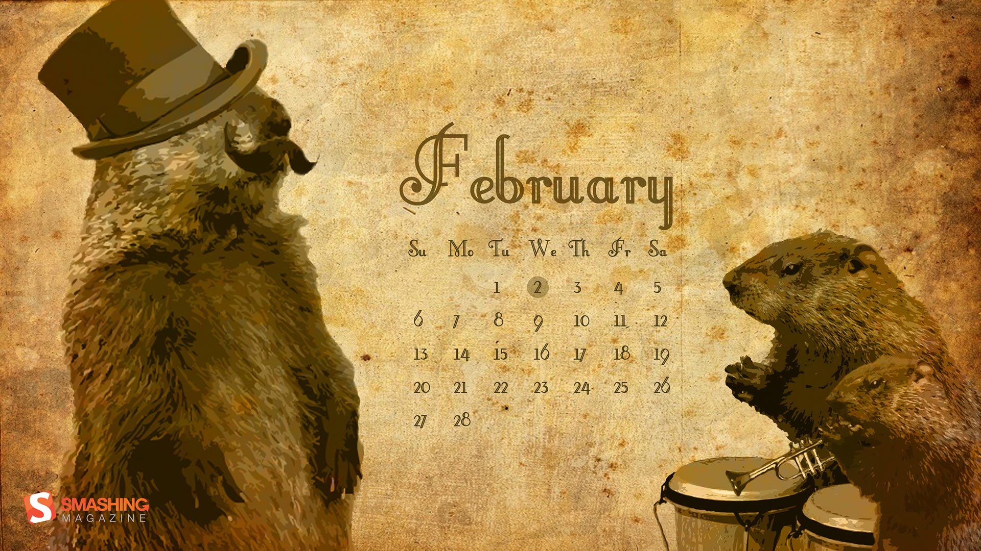 Happy Groundhog Day Clipart 11