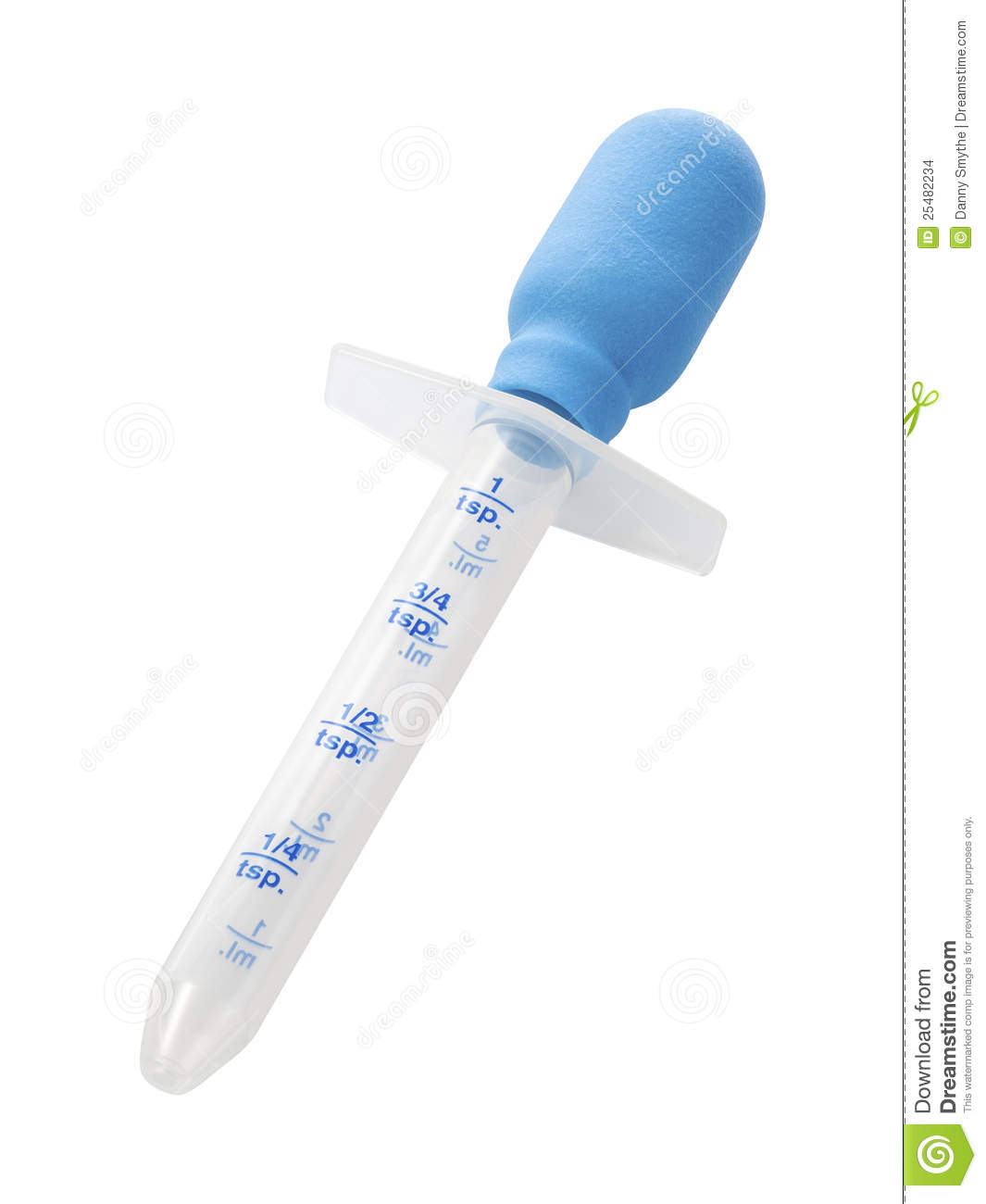 Medicine Dropper Isolated With A Clipping Path  Full Focus Front To