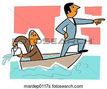 Of Two Businessmen In A Sinking Boat Mardep0117s   Search Clip