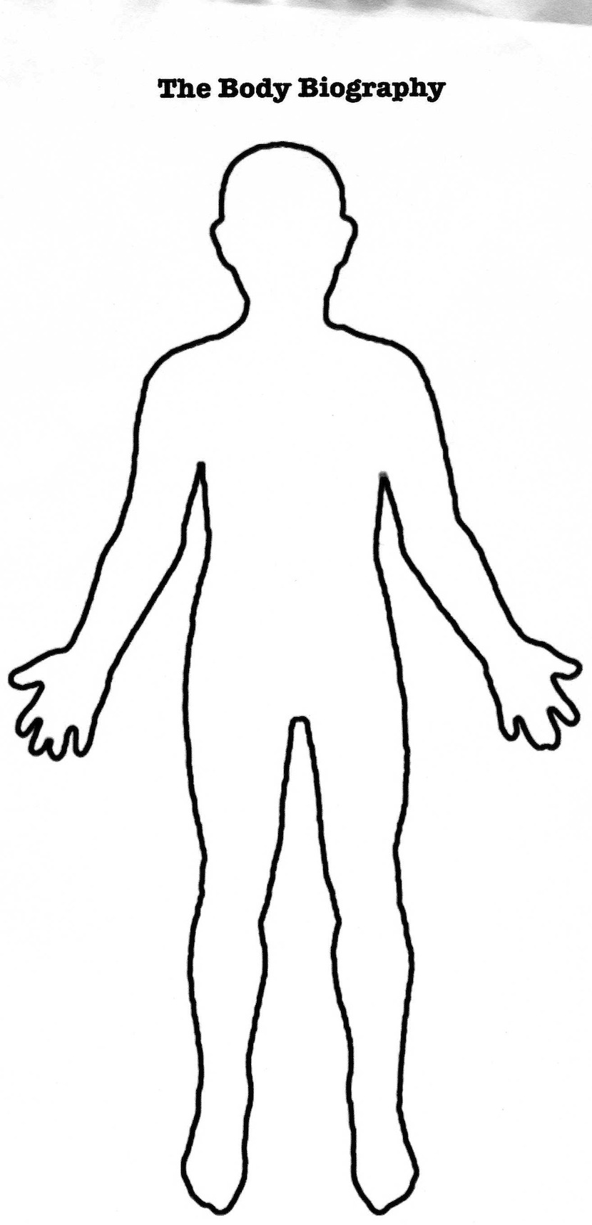 Outline Of Person For Kids   Cliparts Co