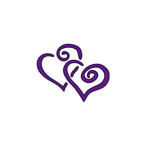 Purple Hearts Clip Art   Clipart Best