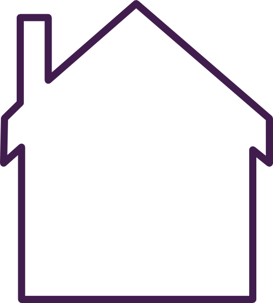 Purple House Empty Clip Art
