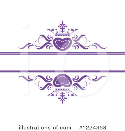 Purple Wedding Heart Clip Art More Clip Art Illustrations Of