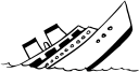 Sinking Ship Clip Art