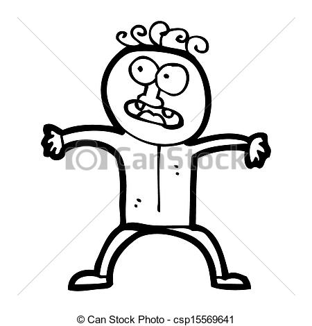 Stock Photo   Cartoon Stressed Out Boy   Stock Image Images Royalty