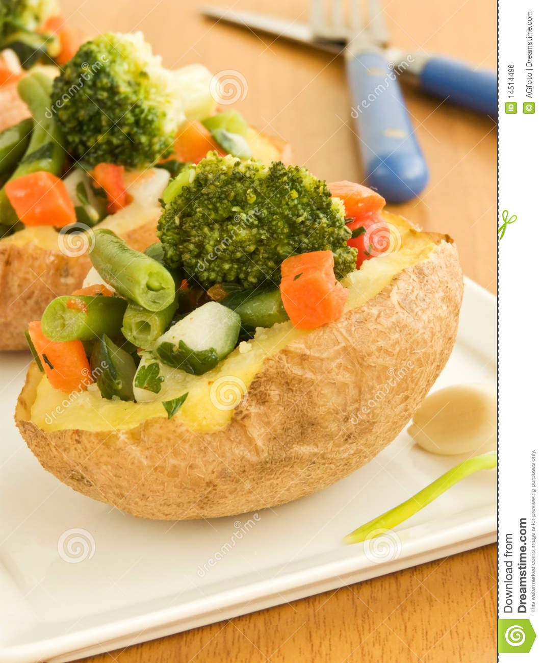 Stuffed Potatoes Royalty Free Stock Image   Image  14514496