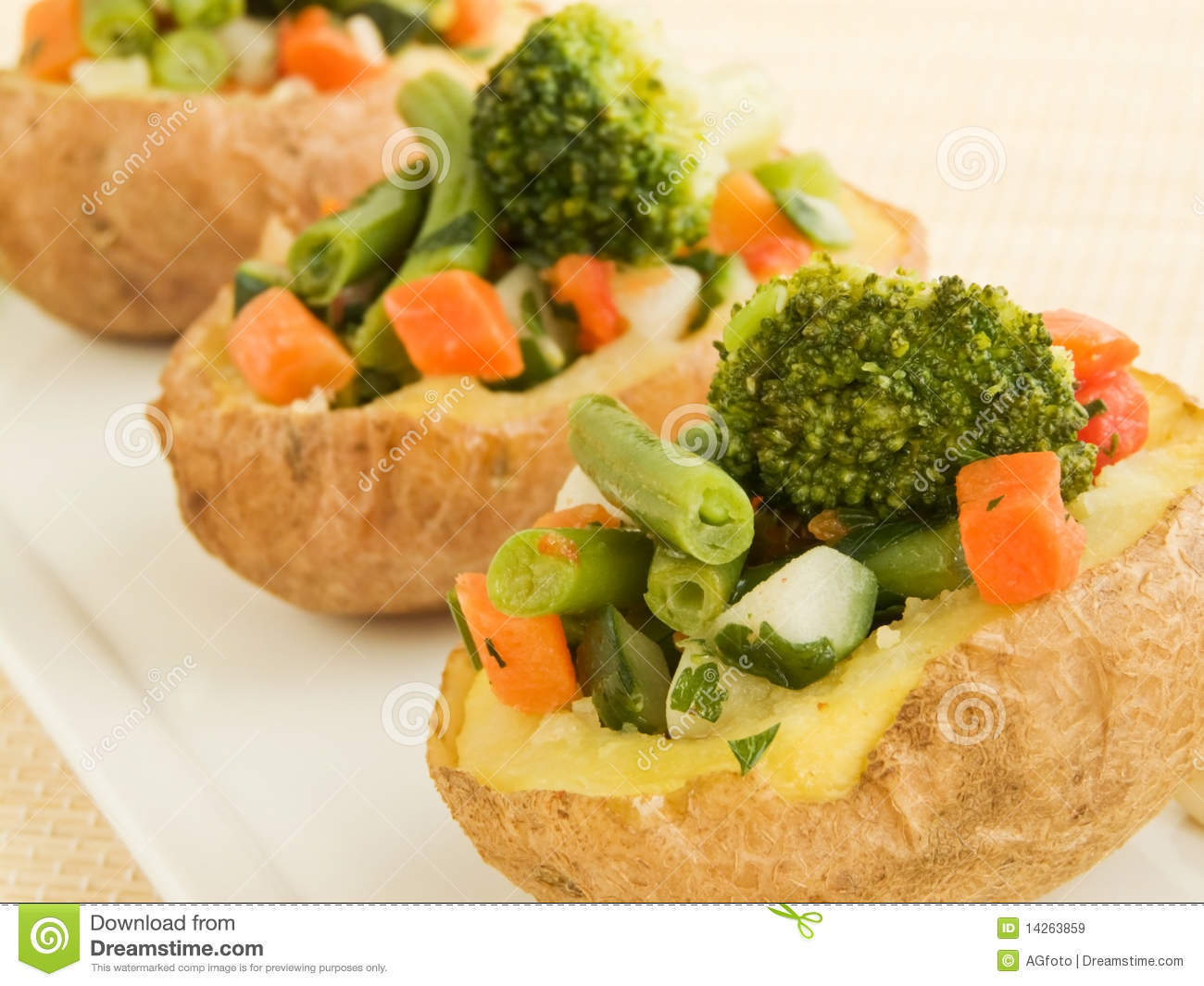 Stuffed Potatoes Royalty Free Stock Images   Image  14263859