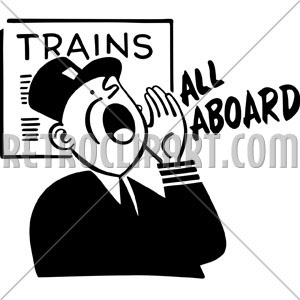 Train Conductor Retroclipart Com