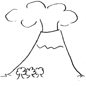 Volcano Clip Art Black And White Images   Pictures   Becuo