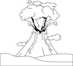 Volcano Clipart Black And White Images   Pictures   Becuo