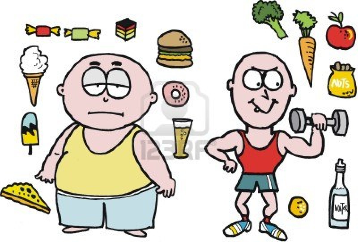 13216641 Cartoon Of Lazy Overweight Man With Junk Food