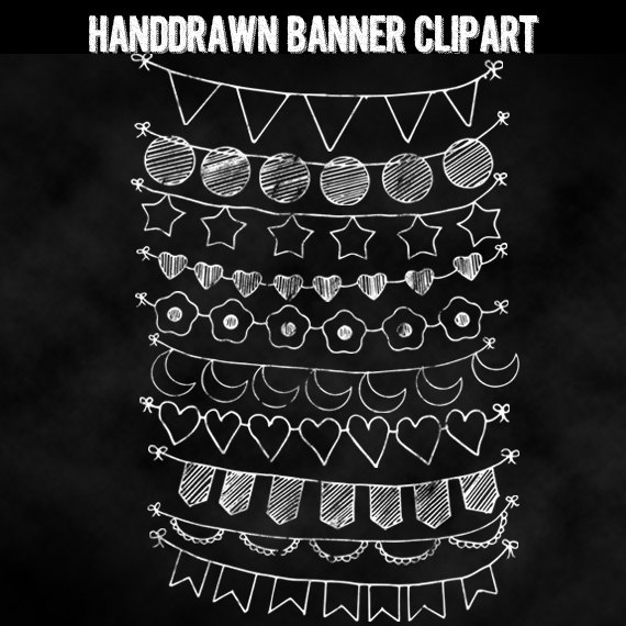 70  Off Sale Chalkboard Bunting Clip Art   Bunting Banner Clipart