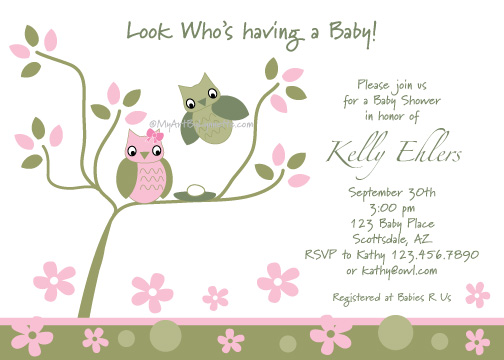 Below Are Some More Of My Owl Baby Shower Invitations