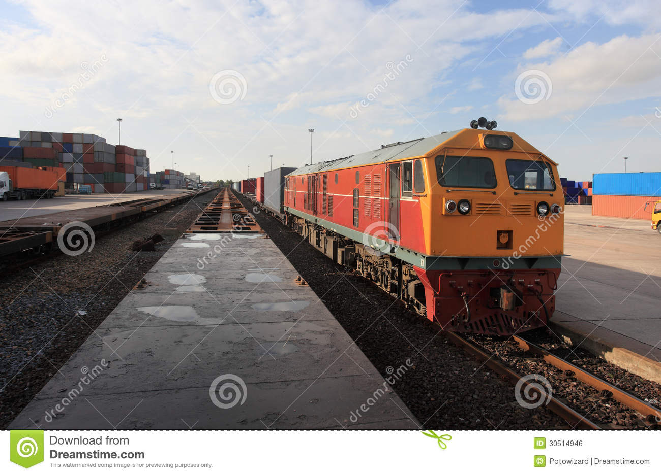 Cargo Train Royalty Free Stock Image   Image  30514946