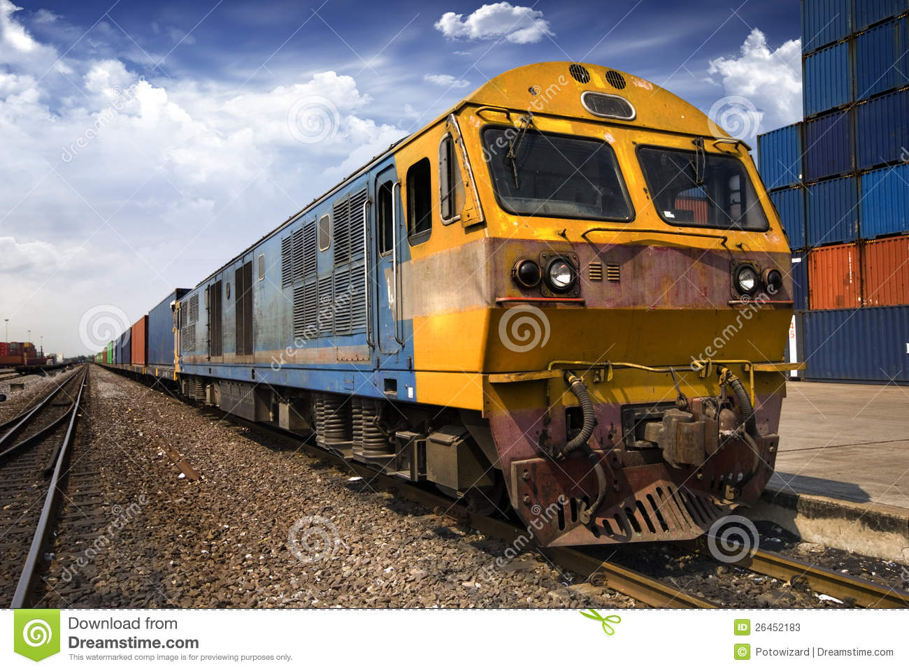 Cargo Train Stock Photos   Image  26452183