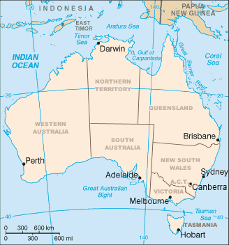 Clickable Map Of Australia S States And Mainland Territories