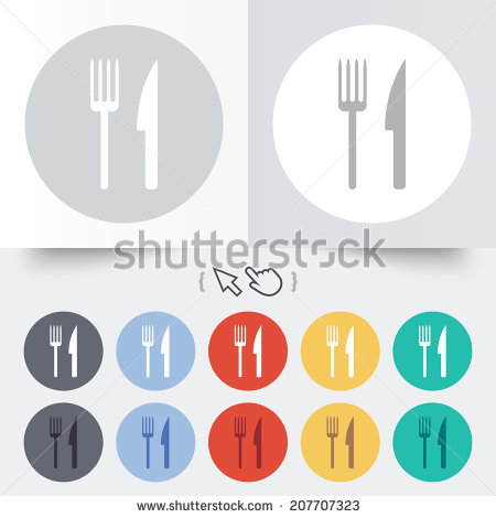 Cutlery Set Stock Vectors   Vector Clip Art   Shutterstock