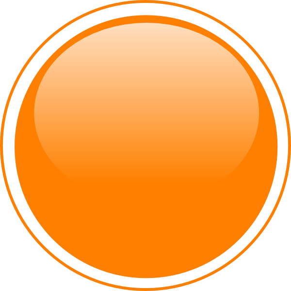 Glossy Orange Circle Button Clip Art At Clker Com   Vector Clip Art